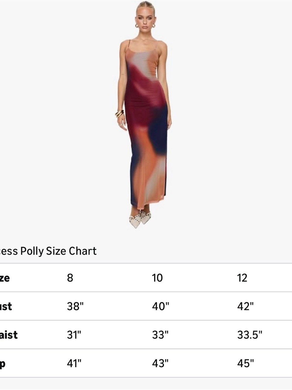 Gradient Satin Maxi Slip Dress in Burgundy, Peach & Navy